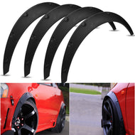 4pcs Universal Flexible Car Fender Flares Extra Wide Body Wheel Wheel Arch Protector New Boutique Hot